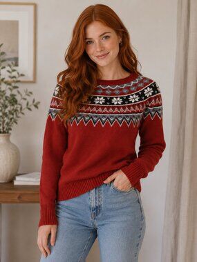 SKHOOP Scandinavian Lambswool Sweater Size L